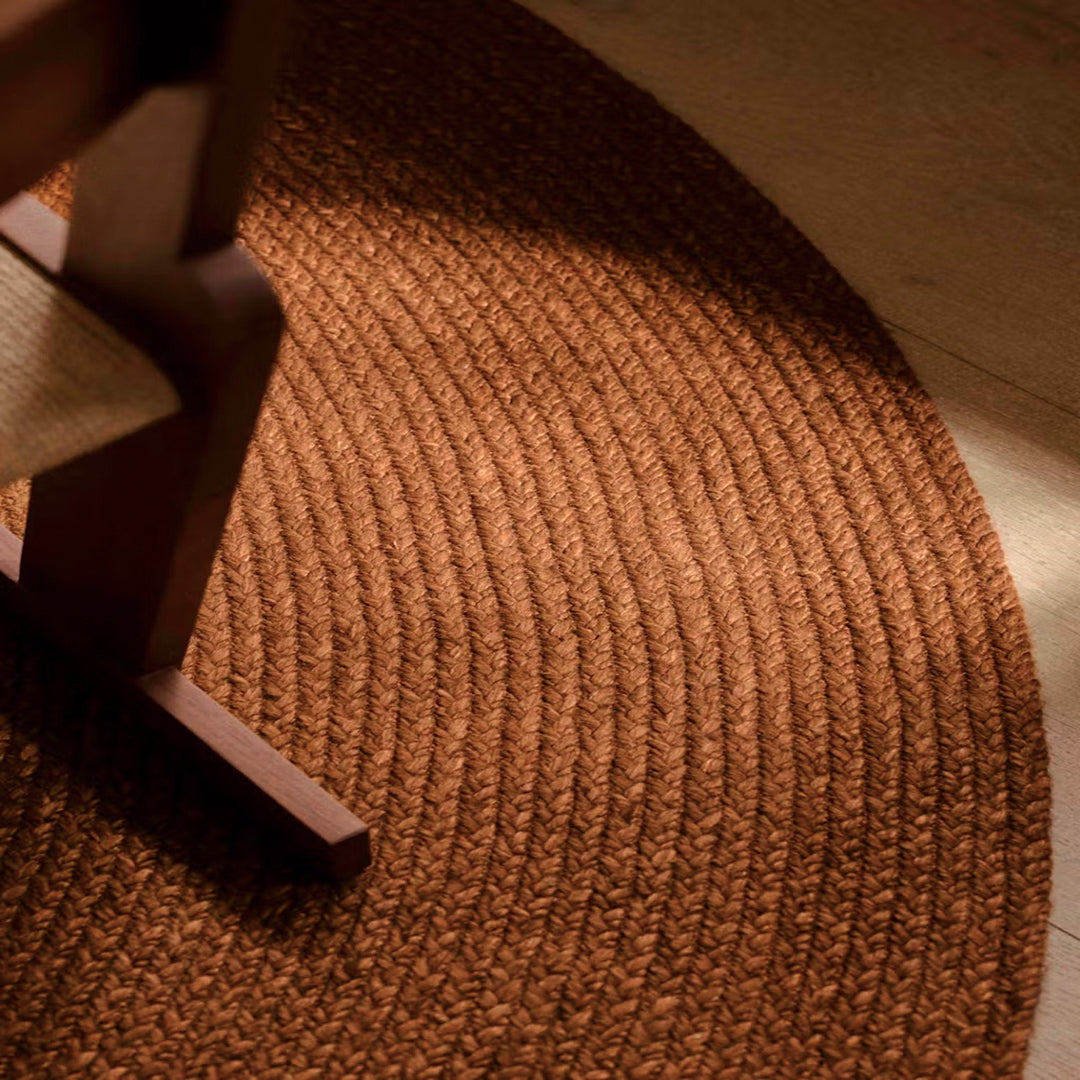 Luxe & Humble Braid Rug – Hand-Plaited Wool & Viscose Circular Rug - Premium Homewares Melbourne; gallery view 2