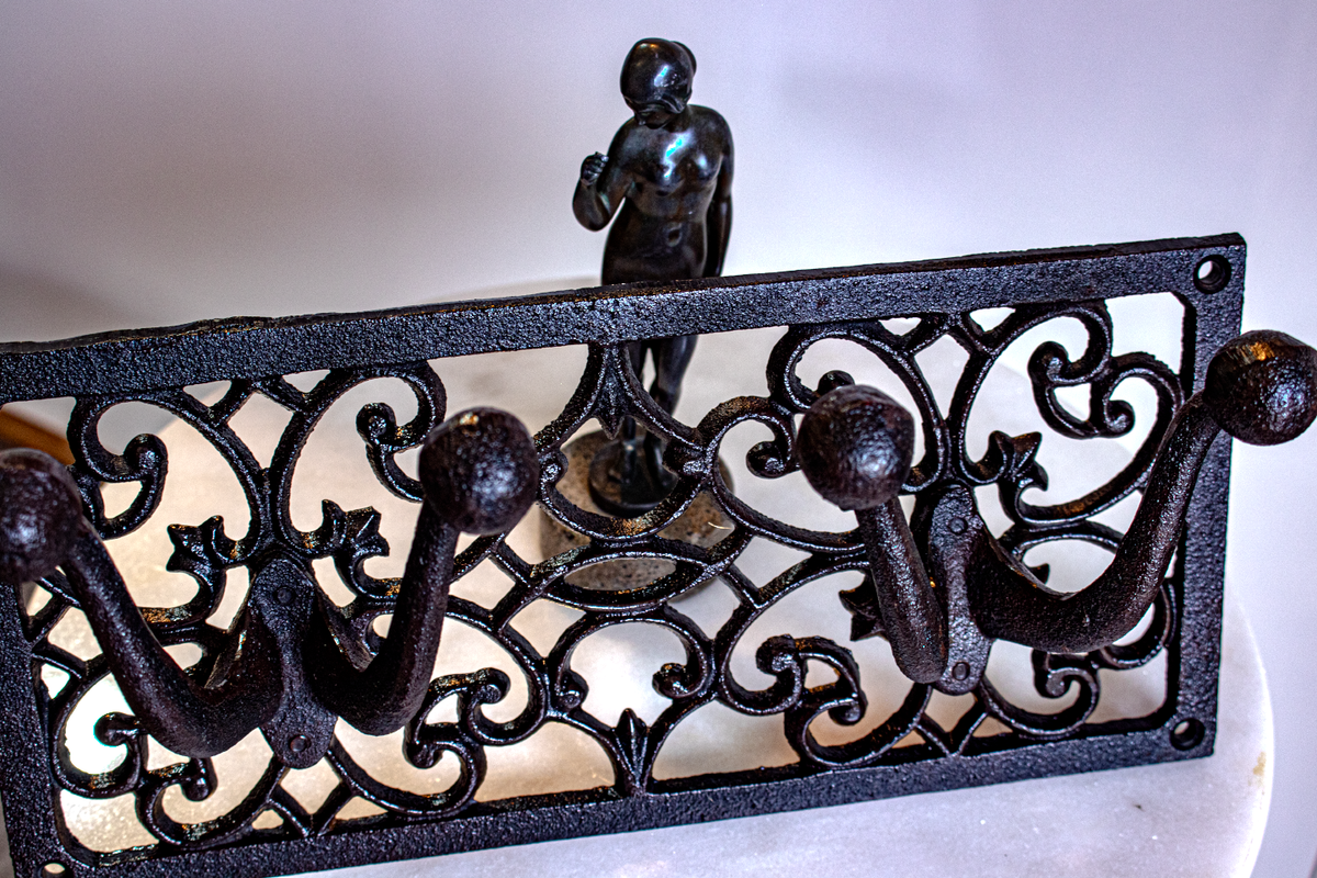 Luxe & Humble Cast Iron 2 Hook Bag & Hat Rack - Premium Homewares Melbourne; gallery view 2