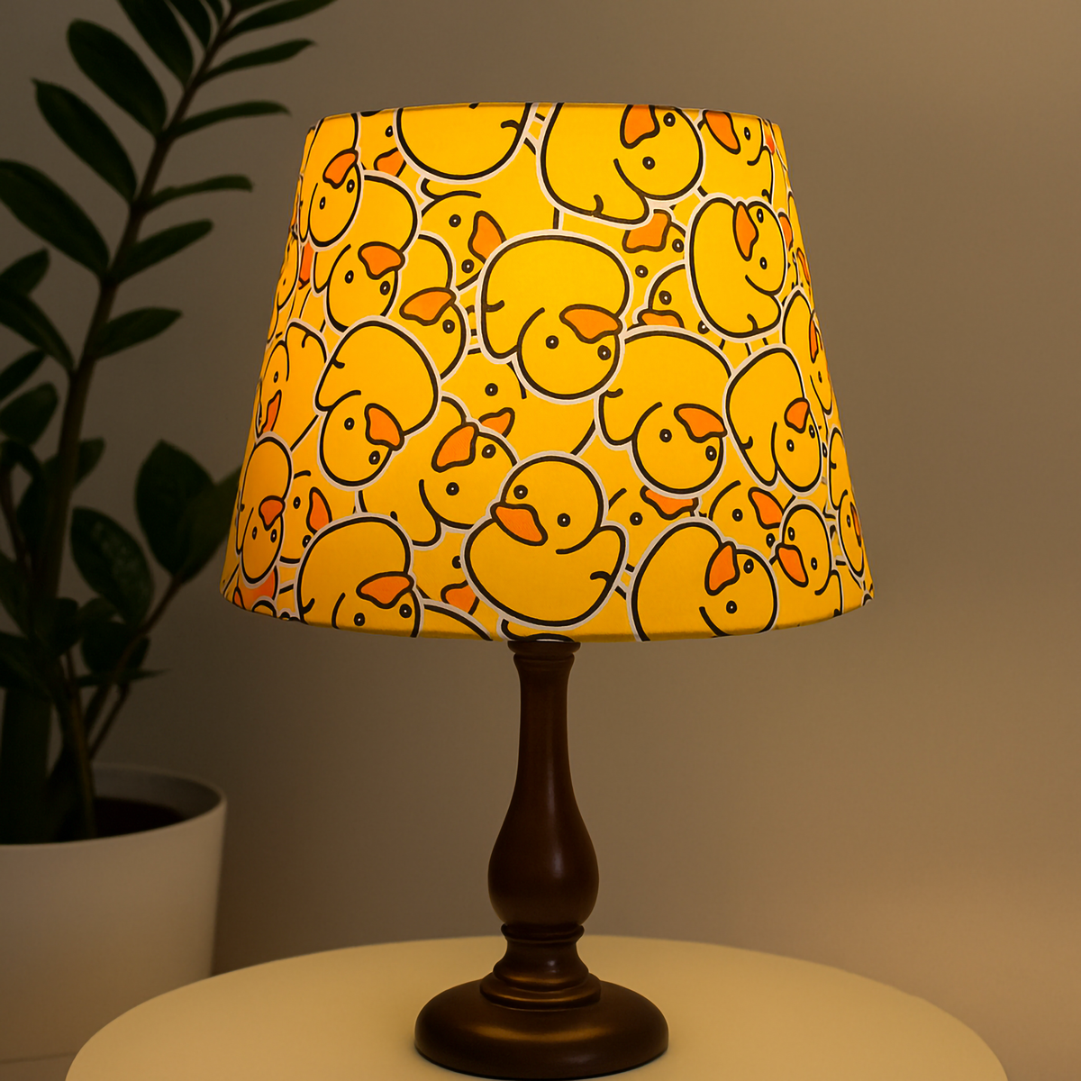 Luxe & Humble Duckie Empire Lampshade 25 × 35 cm - Premium Homewares Melbourne; styled view, lamp base not included
