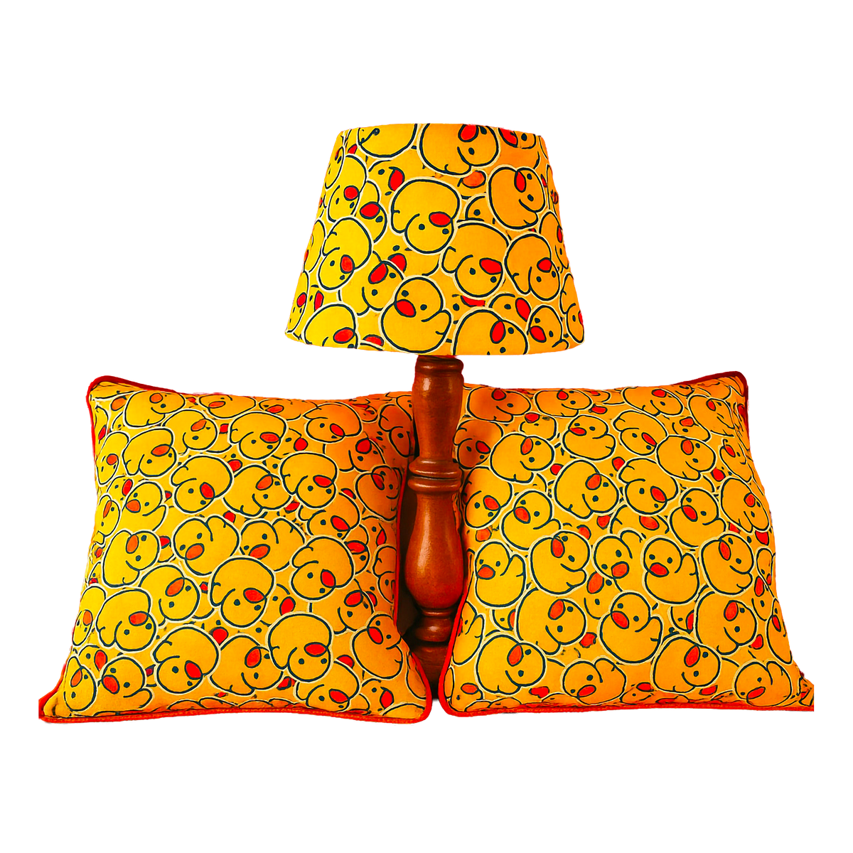 Luxe & Humble Duckie - Pillow Pair & Empire Lampshade Set 50 × 50 cm - Premium Homewares Melbourne