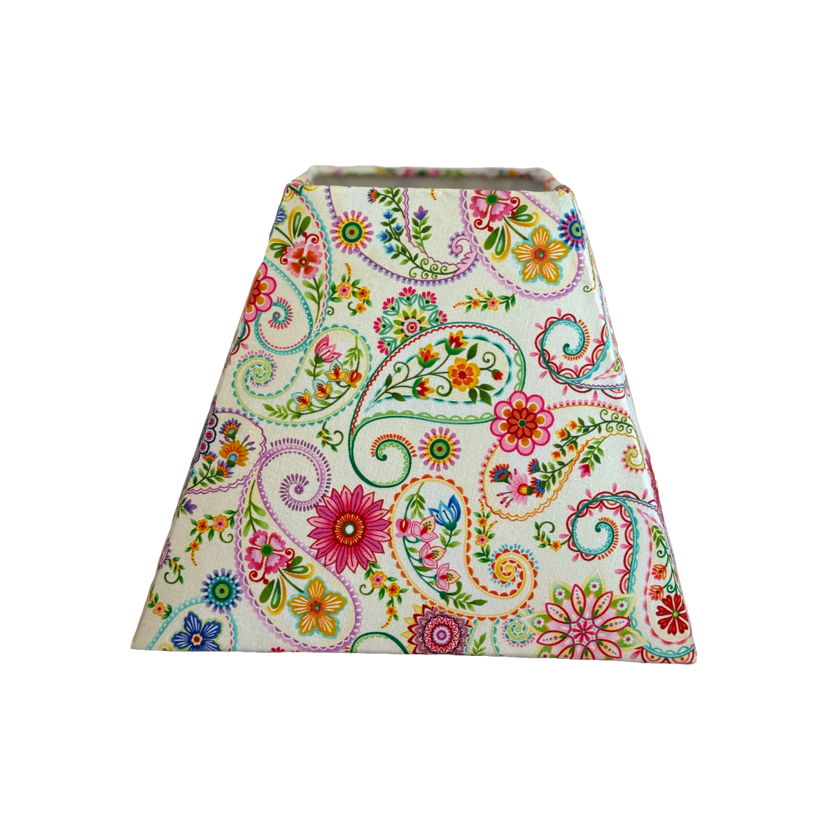Luxe & Humble Paisley Paradise Floral Lampshade 11 × 21 cm - Premium Homewares Melbourne; styled view, lamp base not included
