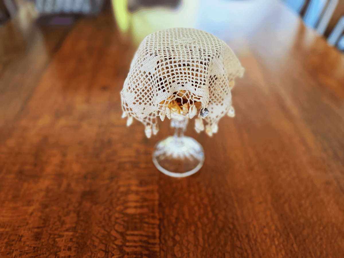 Luxe & Humble 🌿✨ Vintage Glass Bug Covers with Shells – A Charming Outdoor Essential! 🦋🍴 - Premium Homewares Melbourne; gallery view 2