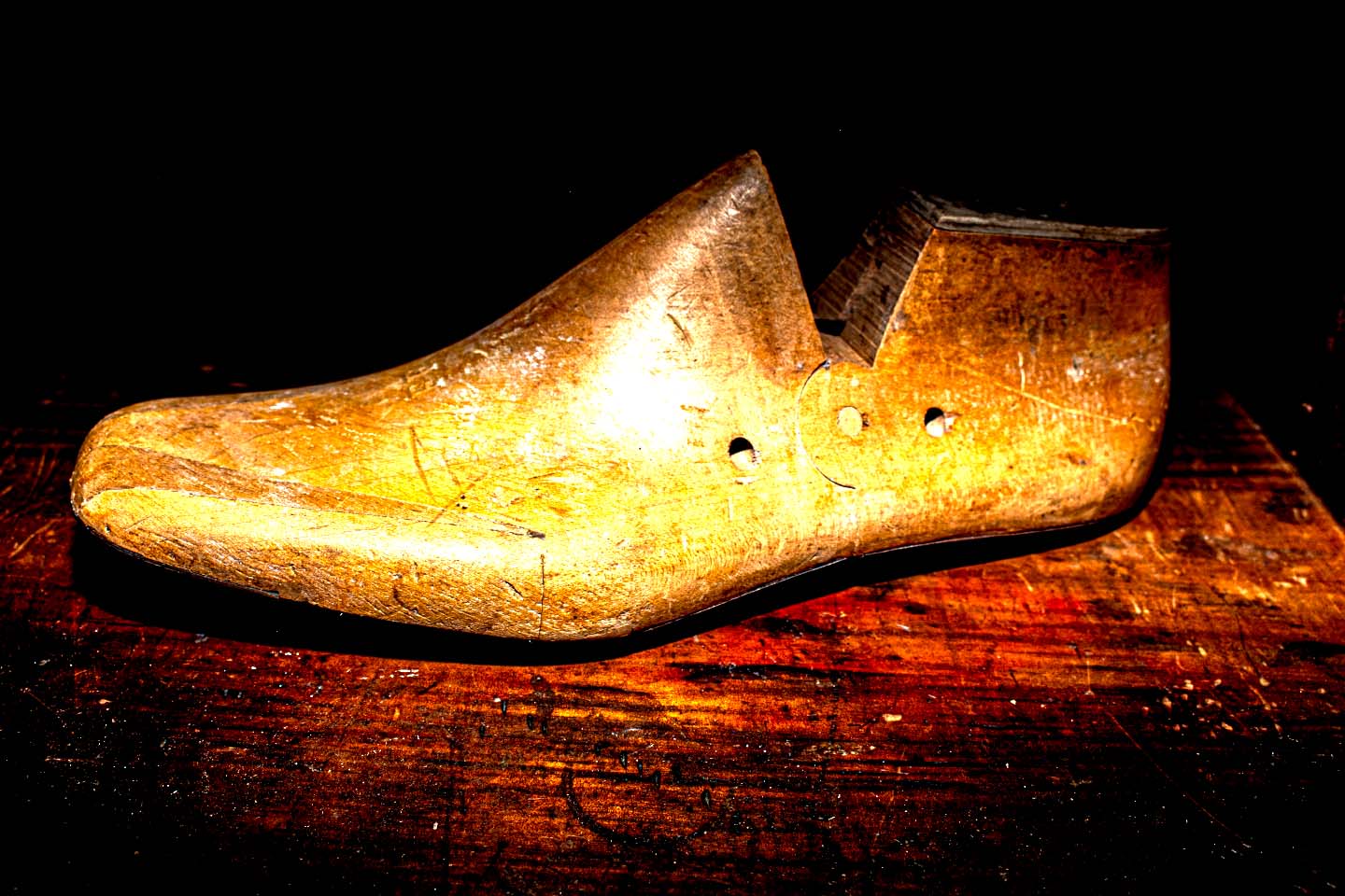 Right Left Square Toe Wooden Shoe Last