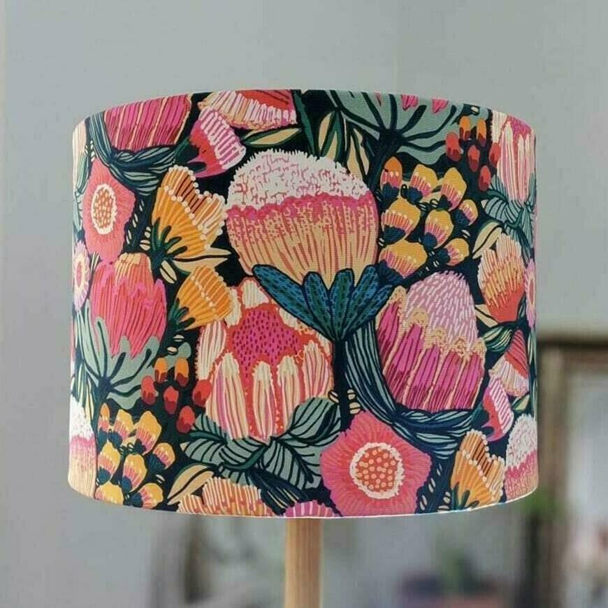 Bright Native Floral Lampshade.