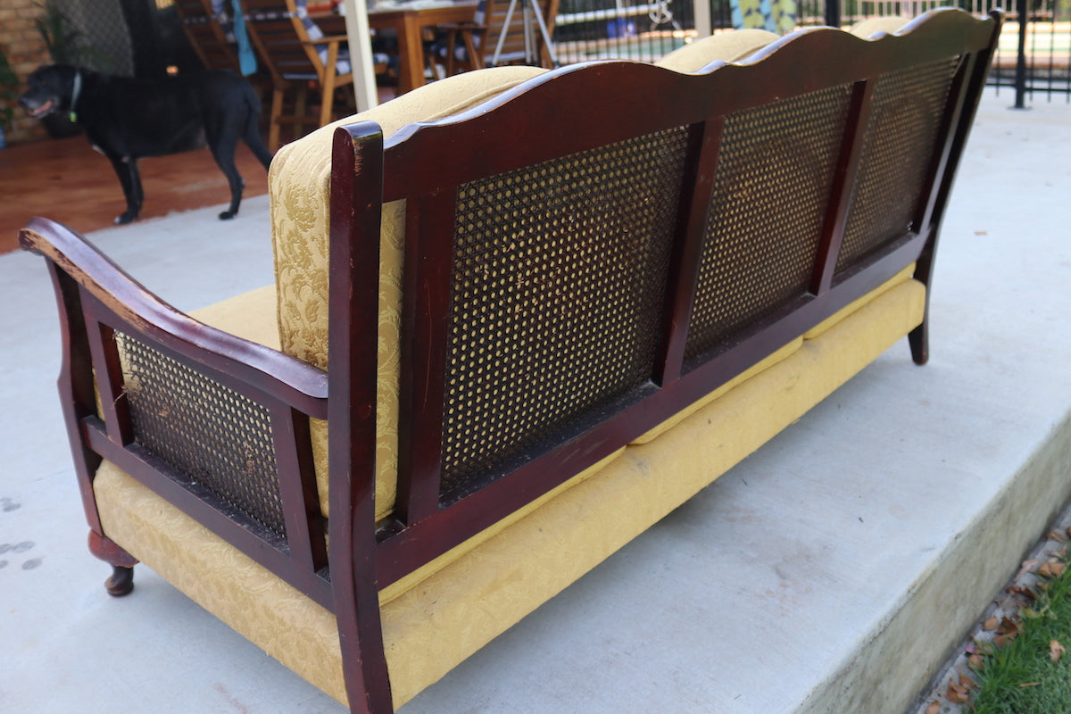 Timber & Rattan 3 Seat Couch